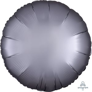 M.18'' ROND PLATINIUM SATIN