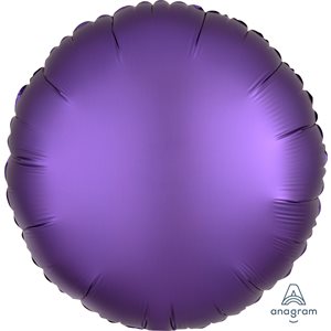M.18'' ROND PURPLE ROYAL SATIN