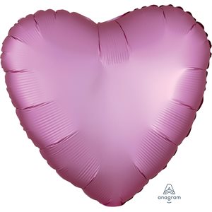18''M.FLAMINGO SATIN HEART