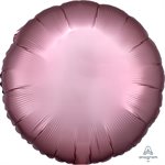 M.18'' ROND ROSE COPPER SATIN