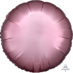 M.18'' ROND ROSE COPPER SATIN