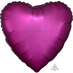 M.18''  COEUR POMEGRENADE SATIN