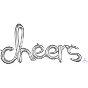 M.40'' CHEERS SRIPT ARGENT