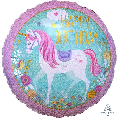 M.18'' LICORNE HAPPY BIRTHDAY M.18'' LICORNE HAPPY BIRTHDAY