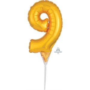 M.6'' CHIFFRE 9 OR