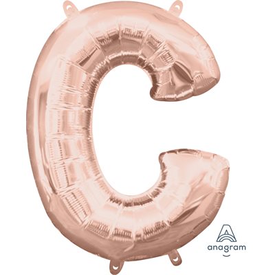 16'' M. LETTER C ROSE GOLD