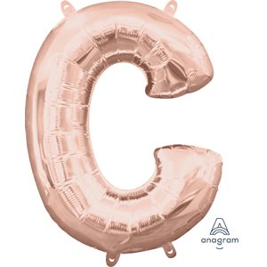 16'' M. LETTER C ROSE GOLD