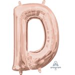 16'' M. LETTER D ROSE GOLD