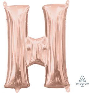 16'' H LETTRE H ROSE GOLD