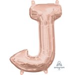16'' M. LETTER  J ROSE GOLD