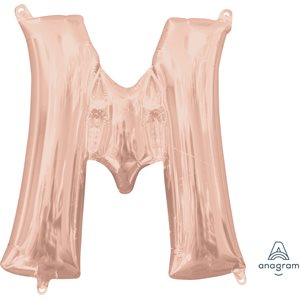 16'' M.LETTER M ROSE GOLD