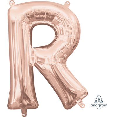 16'' M. LETTER R ROSE GOLD