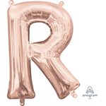 16'' M. LETTER R ROSE GOLD
