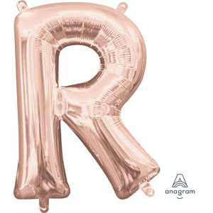 16'' M. LETTER R ROSE GOLD