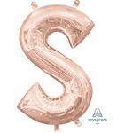 M.16'' LETTRE S ROSE GOLD
