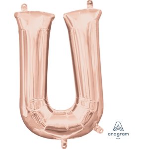 16'' M.LETTRE U ROSE GOLD