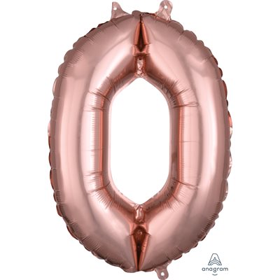 16'' M.NUMBER 0 ROSE GOLD