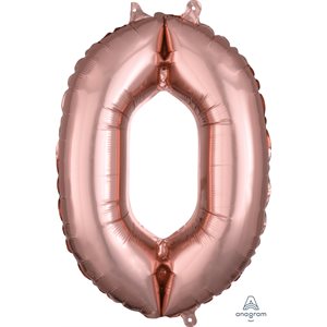 16'' M.NUMBER 0 ROSE GOLD