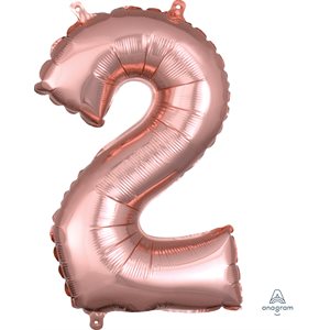 16''M. NUMBER 2 ROSE GOLD