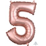 16''M. NUMBER 5 ROSE GOLD