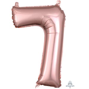 16'' M. NUMBER 7 ROSE GOLD