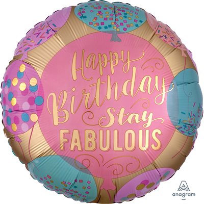 M.18'' HAPPY BIRTHDAY STAY FABULOUS M.18'' HAPPY BIRTHDAY STAY FABULOUS