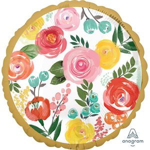 18''M.BRIGHT FLORALS
