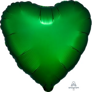 M.18'' COEUR EMERAUDE SATIN LUXE