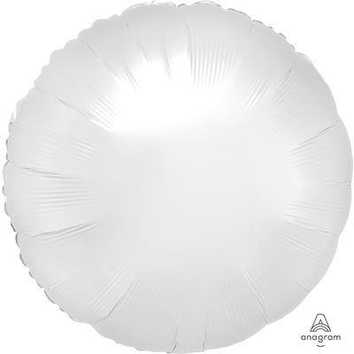 M.18'' ROND BLANC SATIN LUXE M.18'' ROND BLANC SATIN LUXE