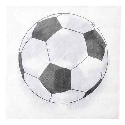 Serviette Foot Blanc 16.5 x 16.5 cm Sachet de 20 pièces Serviette Foot Blanc 16.5 x 16.5 cm Sachet de 20 pièces