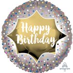 M.18'' BIRTHDAY SATIN GOLD BURST