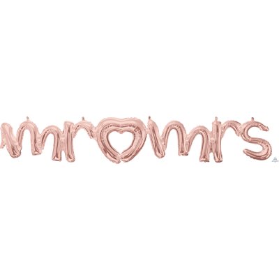 59'' M.MR&MRS ROSE GOLD SCRIPT