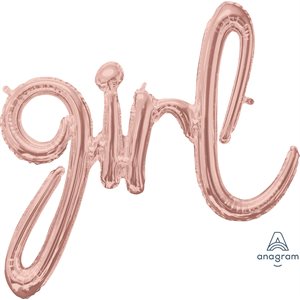 M.29'' GIRL SCRIPT ROSE GOLD