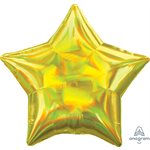 M.19'' ETOILE JAUNE  IRRIDESCENT