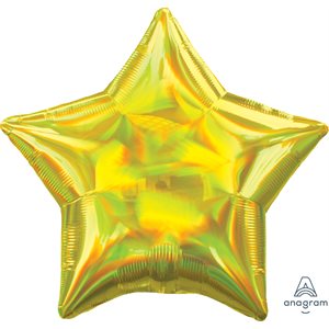 M.19'' ETOILE JAUNE IRRIDESCENT
