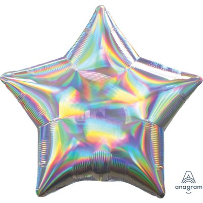 M.19'' ETOILE ARGENT IRIDESCENT M.19'' ETOILE ARGENT IRIDESCENT