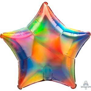 19''M.RAINBOW STAR IRIDESCENT