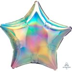 19'' M.IRIDESCENT PASTEL RAINBOW  STAR