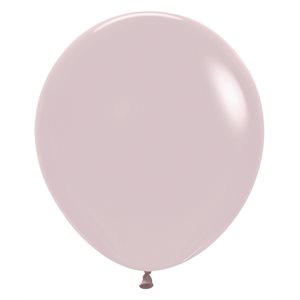 "18"" Pastel Dusk Rose Round (25pcs)"