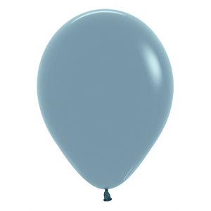 "11"" Pastel Dusk Blue Round (50pcs)"