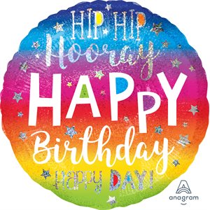 M.18'' HIP HIP HOORAY BIRTHDAY