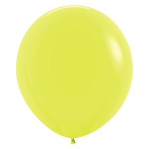 "18"" Neon Yellow Round (25pcs)"