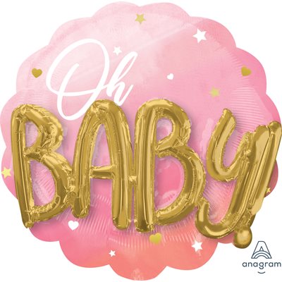 28''M.PINK BABY GIRL H / S