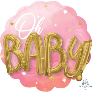 28''M.PINK BABY GIRL H / S