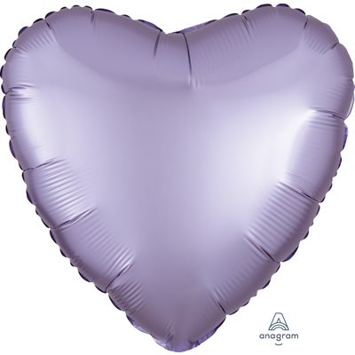 M.18'' COEUR LILAS PASTEL SATIN LUXE M.18'' COEUR LILAS PASTEL SATIN LUXE