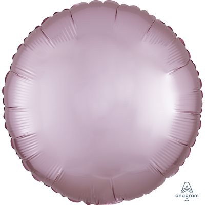 M.18'' ROND PASTEL PINK SATIN LUXE M.18'' ROND PASTEL PINK SATIN LUXE