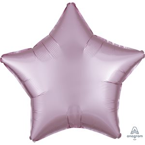 18''M.SATIN LUXE PASTEL PINK STAR