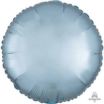 M.18'' ROND PASLEL BLEU SATIN LUXE M.18'' ROND PASLEL BLEU SATIN LUXE