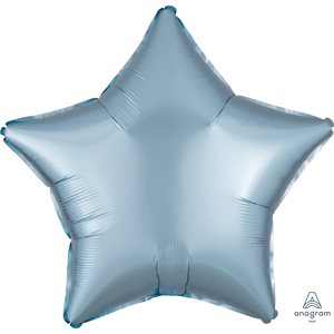 18''M.SATIN LUXE PASTEL BLUE STAR