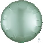 M.18'' ROND VERT MENTHE SATIN LUXE